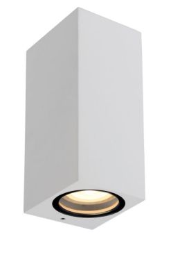 Lucide Zaro - Applique d'extérieur - 7,8 x 6,8 x 16 cm - IP44 - blanc