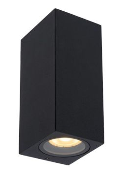 Lucide Zaro - applique d'extérieur - 7,8 x 6,8 x 16 cm - IP44 - noir