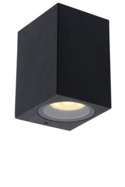 Lucide Zaro - applique d'extérieur - 7,8 x 6,8 x 10 cm - IP44 - noir