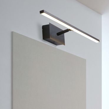 Searchlight Amalfi - applique murale - 41 x 8 cm - 7W LED inclus - IP44 - noir mat