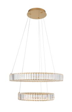 Nova Luce Aurelia - suspension - Ø 60 x 150 cm - 46W LED dimmable inclus - or