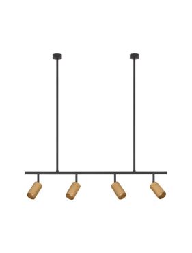 Nova Luce Pogno - suspension - 96 x 87,5 cm - noir et or