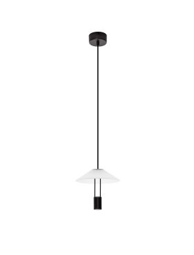 Nova Luce Anafi - lampe suspendue - Ø 22 x 210 cm - 8W LED inclus - noir sablé