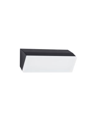 Nova Luce Keen - applique murale extérieure - 30 x 10 x 11,5 cm - 20W LED inclus - IP65 - anthracite foncé