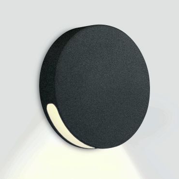 ONE Light Dark Light Step Series - applique encastrée - Ø 5 x 4 cm - 2W LED dimmable inclus - IP65 - noir