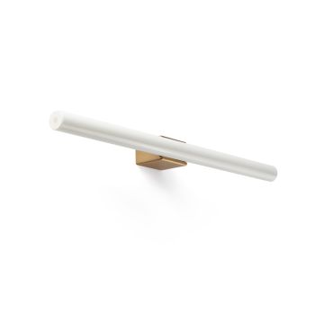 Faro Calma - applique murale - 50 x 5,5 cm - 7W LED inclus - IP44 - or brossé