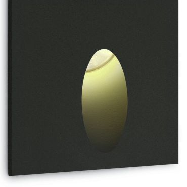 ONE Light Indoor/Outdoor Dark Light Wall Recessed - applique murale encastrée - 7 x 4,5 x 7 cm - 3W LED inclus - IP54 - noir
