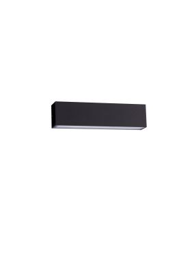 Nova Luce Allure - applique murale extérieure - 26 x 6,5 x 5,1 cm - 22W LED inclus - IP65 - noir sablé