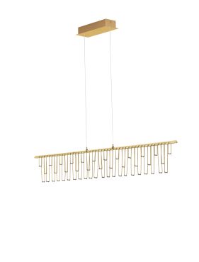 Nova Luce Stellar - lampe suspendue - 120 x 150 x 8 cm - 17W dimmable LED inclus - doré