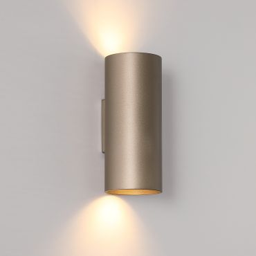 Searchlight Round - applique murale - Ø 6,5 x 15,4 cm - beige
