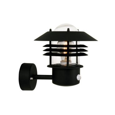 Nordlux Vejers Sensor - applique murale extérieure avec détecteur de mouvement - 22 x 23 x 26 cm - IP54 - noir