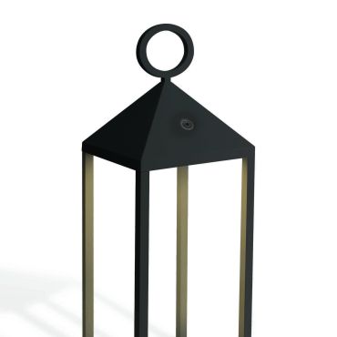 ONE Light Rechargeable Path Light - lampadaire - 14 x 14 x 46 cm - 3W LED inclus - IP54 - noir