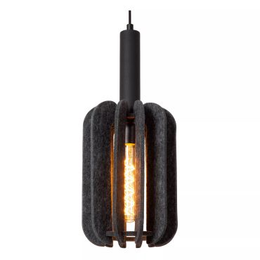 Lucide Rafal - lampe suspendue - Ø 20 x 183 cm - gris
