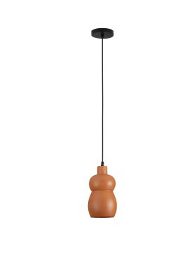 Nova Luce Theros - lampe suspendue - Ø 15 x 170 cm - terracotta