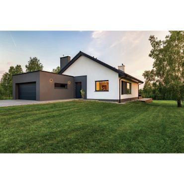 ONE Light Gamme Backlight - plafonnier/mural extérieur - Ø 16,3 x 6 cm - 7W LED inclus - IP54 - anthracite