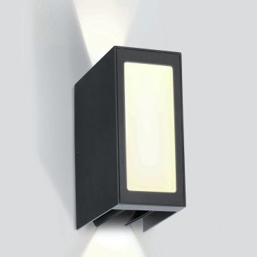 ONE Light Wall Adjustable Beams - applique murale extérieure - 8 x 13,5 x 17 cm - 9W LED inclus - IP54 - anthracite