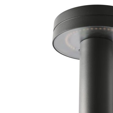 Faro Espot - lampe de jardin - Ø 16 x 35 cm - 9W LED inclus - IP65 - gris foncé