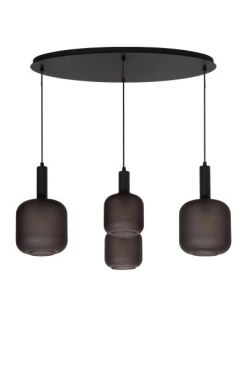 Lucide Eloise - lampe suspendue - 93 x 41 x 150 cm- noir