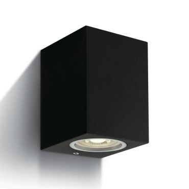 ONE Light GU10 Outdoor Cube Lights - appliques murales d'extérieur - 7 x 7,7 x 10 cm - IP65 - noir