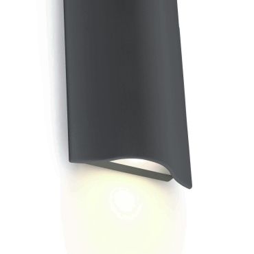 ONE Light Roof Tile - applique murale extérieure - 12 x 5 x 19 cm - 2 x 6W LED inclus - IP54 - anthracite