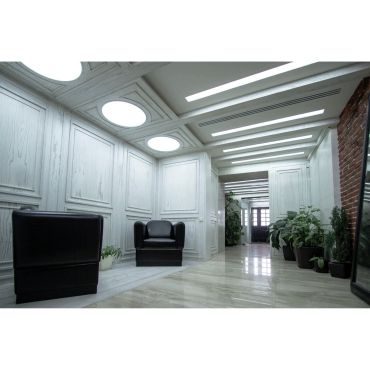 ONE Light Round Recessed Panels Die Cast - plafonnier - Ø 42 x 2 cm - 40W LED inclus - IP40 - blanc - couleur de lumière blanc chaud
