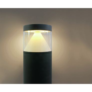 ONE Light LED Bollards Range - lampe de jardin - Ø 16 x 100 cm - 20W LED inclus - IP65 - anthracite - couleur de lumière blanche