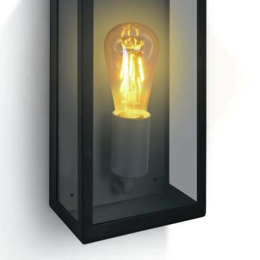 ONE Light Romantic Outdoor - applique murale extérieure - 16 x 10 x 33 cm - IP43 - noir