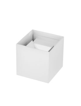 Nova Luce Epic - applique murale extérieure - 15 x 15 x 15 cm -  2x 10W LED inclus - IP54 - blanc