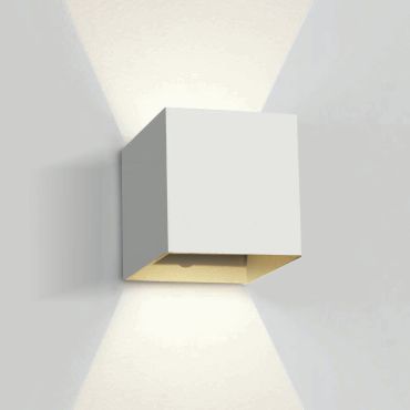 ONE Light Outdoor Wall Dark Lights - applique murale extérieure - 11,1 x 9,5 x 11 cm - 2 x 3W LED inclus - IP54 - noir