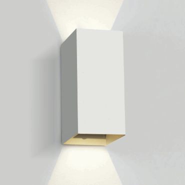 ONE Light Outdoor Wall Dark Lights - applique murale extérieure - 9 x 6,8 x 16,6 cm - 2 x 3W LED inclus - IP54 - blanc