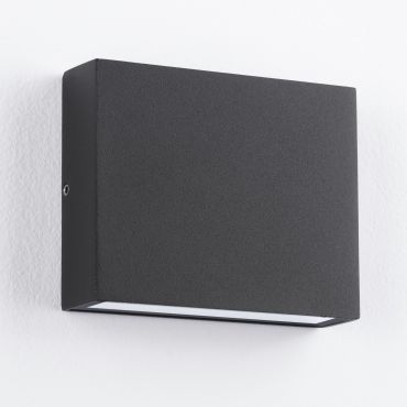 Nova Luce Tick - applique murale extérieure - 11,5 x 9 x 3 cm - 7W LED inclus - IP54 - noir sablé