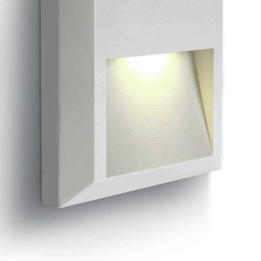 ONE Light Outdoor Dark Lights - applique murale extérieure - 12,5 x 2,7 x 12,5 cm - 2W LED inclus - IP65 - anthracite