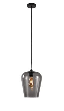 Artdelight Tombo - lampe suspendue - Ø 23 x 186 cm - fumé