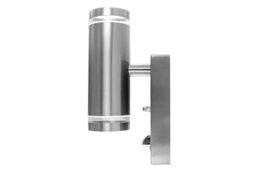 Integral LED Malaga – applique murale extérieure avec détecteur de mouvement – avec fonction d’override du capteur – 6,8 x 11,6 x 21,6 cm – IP54 – acier inoxydable