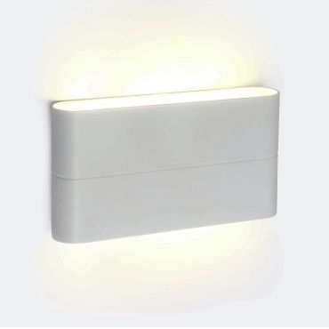 ONE Light Outdoor Slim Range - applique murale extérieure - 17,5 x 9 x 2,8 cm - 2 x 6W LED inclus - IP54 - blanc