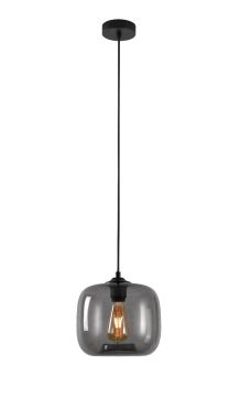 Artdelight Preston - lampe suspendue - Ø 24 x 178 cm - fumé