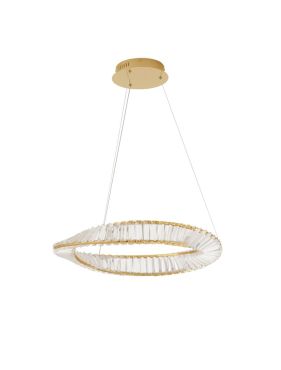 Nova Luce Aurelia - suspension - Ø 60 x 120 cm - 36W LED dimmable inclus - or