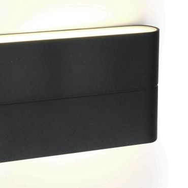 ONE Light Outdoor Slim Range - applique murale extérieure - 17,5 x 9 x 2,8 cm - 2 x 6W LED inclus - IP54 - anthracite