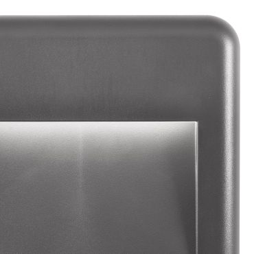 Nova Luce Pulsar - applique murale d'extérieur - 14 x 3 x 14 cm - 4W LED inclus - IP54 - gris foncé