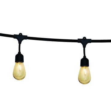 ONE Light - guirlande lumineuse solaire - guirlande de 8,5 mètres - 12 x 1W LED inclus - IP67 - noir