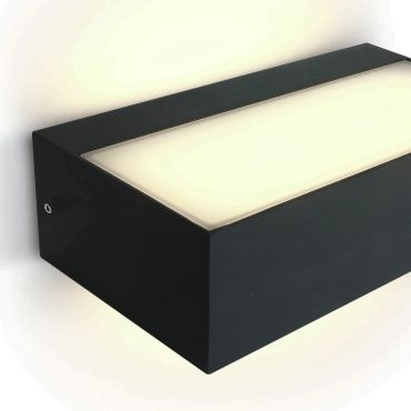 ONE Light Outdoor Wall Up &amp; Down Lights - applique murale extérieure - 20,7 x 11 x 6 cm - 2 x 4,5W LED inclus - IP54 - anthracite