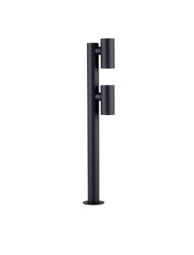 Nova Luce Pec - lampe de jardin - Ø 16 x 90 cm - 13W LED inclus - IP65 - noir sablé