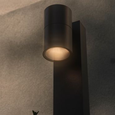 Nordlux Tin 80 - lampe de jardin - Ø 6,5 x 14,5 x 80 cm - IP44 - noir
