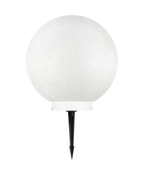 Nova Luce Moon - lampe de jardin sur piquet - Ø 30 x 30 cm - IP65 - blanc