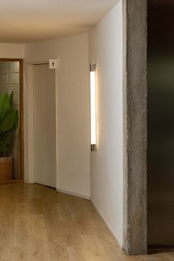 Faro Kiva 1200 - applique murale - 120 x 6,8 x 6,7 cm - 18W LED inclus - IP44 - chromé