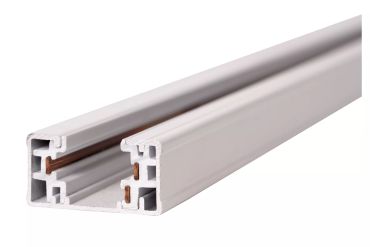 Lucide Track Rail en applique - Système de rail monophasé avec plaque de recouvrement - 1 mètre - blanc