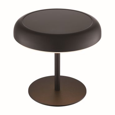 Nordlux Elmer Solar - lampe de table d'extérieur avec batterie - Ø 13 x 17 cm - 3 niveaux de gradation - 2W LED inclus - IP44 - noir