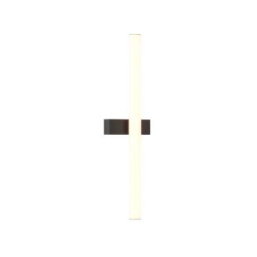 Maxlight Thora - applique murale - 16 x 60 x 8,5 cm - LED dimmable 12W incluse - IP44 - noir