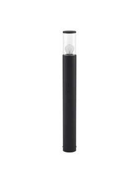 Nova Luce Zosia - lampe de jardin - Ø 9 x 80 cm - IP65 - gris foncé