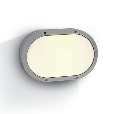 ONE Light Round E27 Outdoor - plafonnier extérieur - 27,3 x 8 x 18,1 cm - IP54 - gris